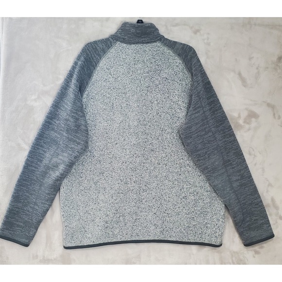 Patagonia Better Sweater Pullover Mens XL Two Tone Gray 1/4 Zip Fleece Logo EUC - Picture 8 of 10